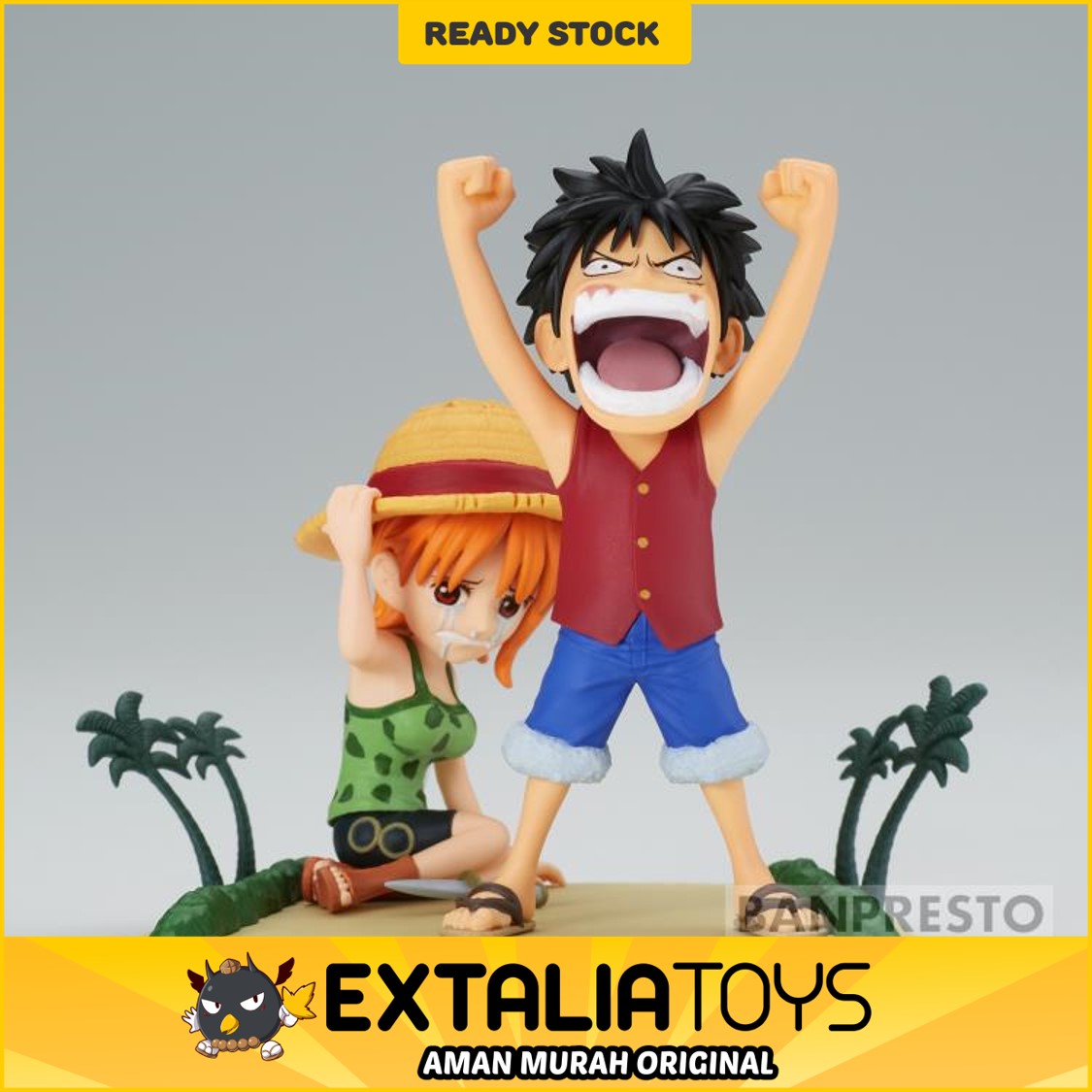 BANPRESTO WCF WORLD COLLECTABLE FIGURE LOG STORIES - MONKEY D. LUFFY & NAMI - ONE PIECE BANPRESTO WCF WORLD COLLECTABLE FIGURE LOG STORIES - MONKEY D. LUFFY & NAMI - ONE PIECE